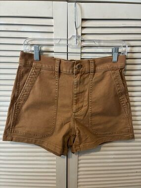 Madewell Tan Cotton Utility Shorts